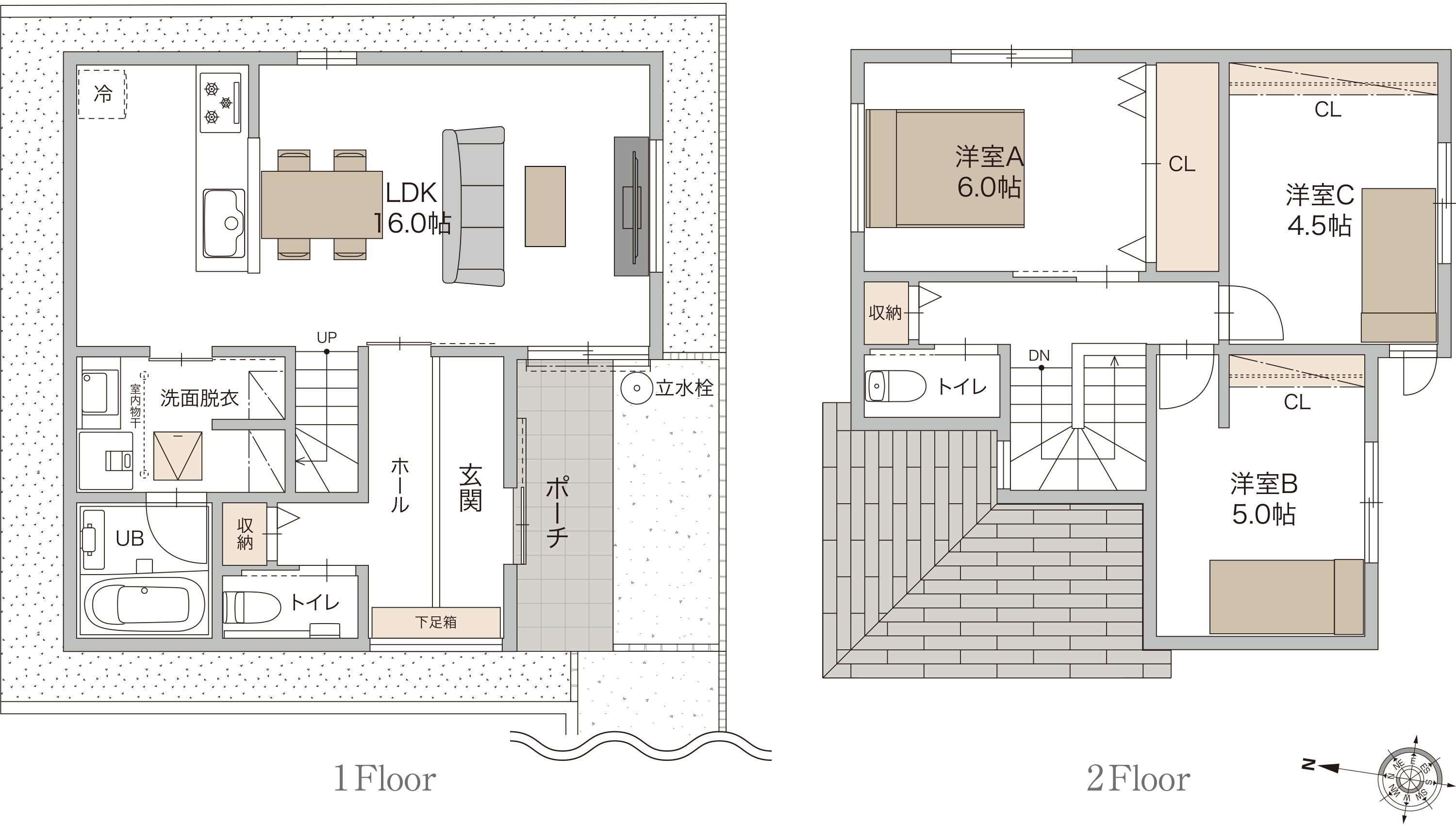 6号地の間取り図