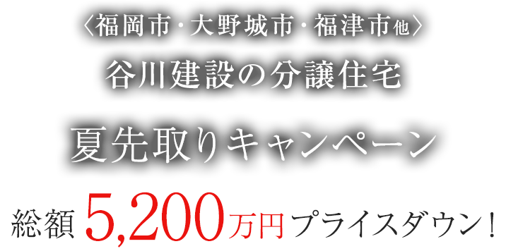 谷川建設の分譲住宅