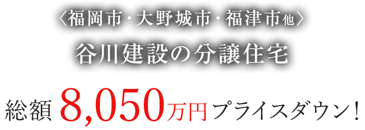 谷川建設の分譲住宅